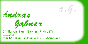 andras gabner business card